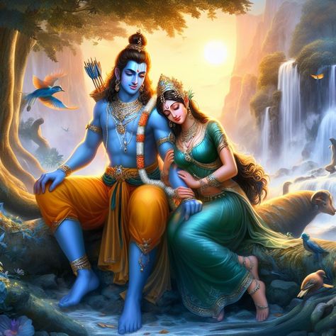 Sita And Ram, Ram Sita Image, Krishna Shiva, Ram Sita Photo, Ram Sita, Ganesha Drawing, Ram Image, Ram Ji, Sita Ram