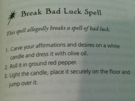 End Bad Luck Spell, Bad Luck Cleansing, Door Opener Spell, Bad Luck Spell On Someone, Break Bad Luck Spell, Wicca Beliefs, Bad Luck Spell, Simple Witchcraft, Break Up Spell