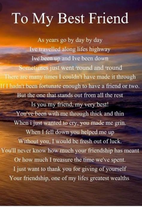 Best friend poem Quotes Distance Friendship, Quotes Loyalty, Quotes Distance, Best Friend Quotes Meaningful, Special Friend Quotes, Friend Poems, Happy Birthday Best Friend Quotes, Happy Birthday Best Friend, True Friendship Quotes