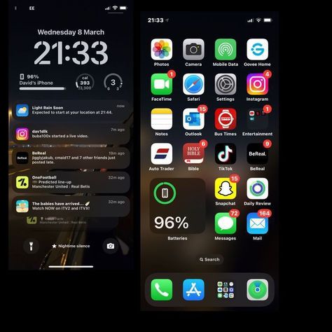 Ios Phone Layout, Homescreen Organization Iphone, Wallpaper Ideas Iphone, Iphone Homescreen Ideas, Iphone Layout Homescreen, Phone Apps Iphone, Organize Phone Apps, Apple Iphone Accessories, Ios App Iphone