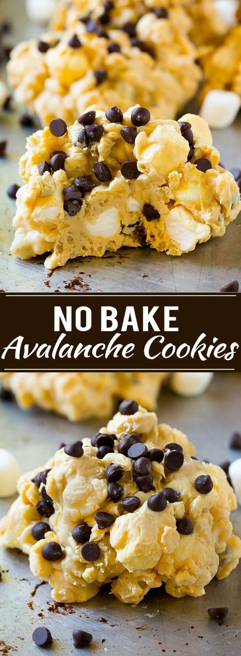 Avalanche Cookies Recipe | No Bake Cookie Recipe | Easy Cookie Recipe | Avalanche Bark #bark #avalanche #avalanchecookies #cookies #nobakecookies #nobake #dessert #dinneratthezoo Avalanche Bark, No Bake Cookie Recipe, Avalanche Cookies, Easy No Bake Cookies, No Bake Cookie, Easy Cookie Recipe, Xmas Baking, Holidays Recipes, Easy To Make Cookies