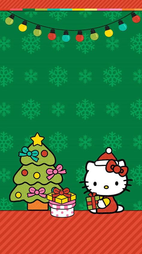 Kitty Christmas Wallpaper, Hello Kitty Christmas Wallpaper, Christmas Phone Backgrounds, Hello Kitty Christmas Tree, Christmas Wallpaper Iphone Cute, Hello Kitty Wallpaper Hd, Images Hello Kitty, Merry Christmas Wallpaper, Helix Piercings