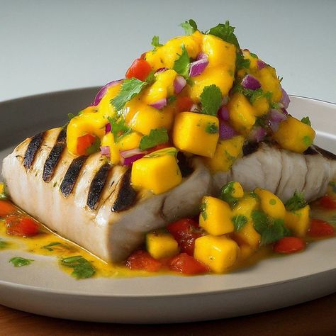 Grilled Mahi Mahi Recipe & Vibrant Mango Salsa - Instacart Mahi Mahi Recipe, Grilled Mahi Mahi, Mahi Mahi Recipes, Fish Meal, Grill Recipes, Healthy Fish, Mango Salsa, Mahi Mahi, Grilling Recipes