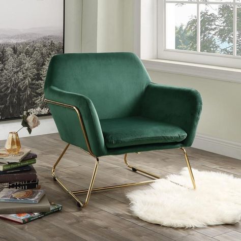 ✨ Elevate your space with a splash of luxury! ✨ This Keira Green Velvet Accent Chair is not just a seat; it's a statement piece that effortlessly combines comfort and style. Its plush velvet and sleek metal base make it the perfect addition to any room. 🌿🪑 Transform your home into a chic oasis where elegance meets functionality. Who’s ready to lounge in sophistication? 🛋️💚#InteriorDesign #HomeDecor #AccentChair #VelvetVibes #StyleInspo #RoomMakeover #ChicLiving #DesignGoals #LuxuryHome #Furni... Green Accent Chair Bedroom, Green Velvet Accent Chair, Green Accent Chair, Chair Bedroom, Accent Chair Bedroom, Velvet Accent Chair, Chic Living, Green Velvet, Accent Chair