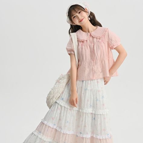 Feeling like a kawaii sweet girl in this adorable pink doll collar blouse! 🎀💕 Embrace your inner cuteness and shop now! 🛒Now Buy:https://bit.ly/46aqNQP ❤10% OFF Coupon: kawaii10off 📦Free worldwide shipping📦 Tags: #kawaii #kawaiigirl #kawaiiart #kawaiifashion #kawaiiaesthetic #kawaiidesu #kawaiistyle #kawaiicosplay #kawaiioftheday #kawaiicute #kawaiigoth #kawaiishop #kawaiistore #softgirlaesthetic #softgirloutfits #softgirlclothes #pinkaesthetics #pinkcore #pinksweatshirt #sweetgirls #sw... Kawaii Blouse, Mori Girl Aesthetic, Soft Girl Clothes, Hat Aesthetic, Soft Girl Outfits, Sweet Clothes, Fairy Dresses, Doll Collar, Pink Doll