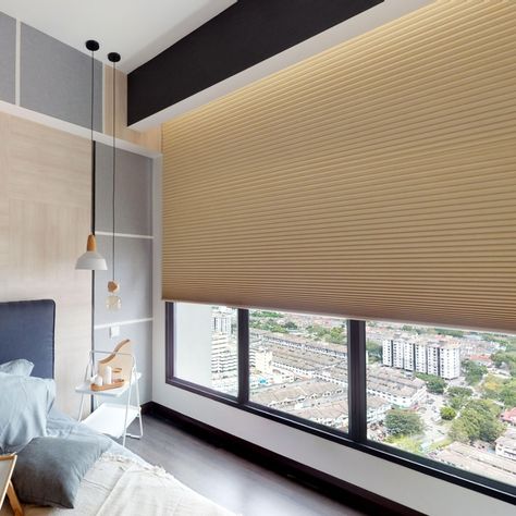 Hunter Douglas Duette, Curtain Shades, Honeycomb Shades, Honeycomb Blinds, Hunter Douglas, Window Styles, Luminous Colours, Light Control, Large Windows