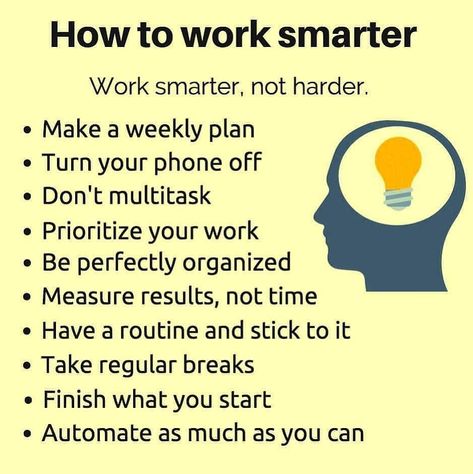 There’s a lot of advice out there about how to be more productive. Some say that you need to work harder, some say that you should plan your day and make sure you get things done on time, and others talk about the importance of prioritising tasks. And while these are all very valid points, […] The post 10 Brilliant Tips To Work Smarter, Not Harder first appeared on Daily Infographic. Studera Motivation, Work Smarter Not Harder, Effective Study Tips, Work Skills, Study Smarter, Smarter Not Harder, Hard Quotes, Positive People, Follow Button