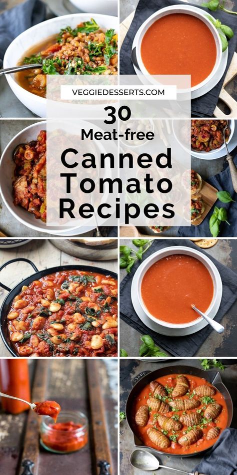 Chopped Tomatoes Canned, Tin Tomatoes Recipes, Crushed Tomato Recipes, Mexican Food Vegetarian, Recipes With Canned Tomatoes, Tomato Recipes Healthy, Packed Lunch Recipes, Canned Tomato Recipes, Lichen Sclerosis