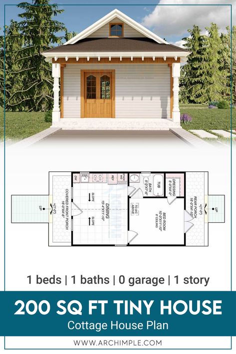 Tiny House 200 Sq Ft, Tiny Home Floorplan, Studio Floor Plans, Shed Tiny House, Tiny House Company, Shed To Tiny House, Small House Floor Plans, Tiny House Floor Plans, Cottage Plan