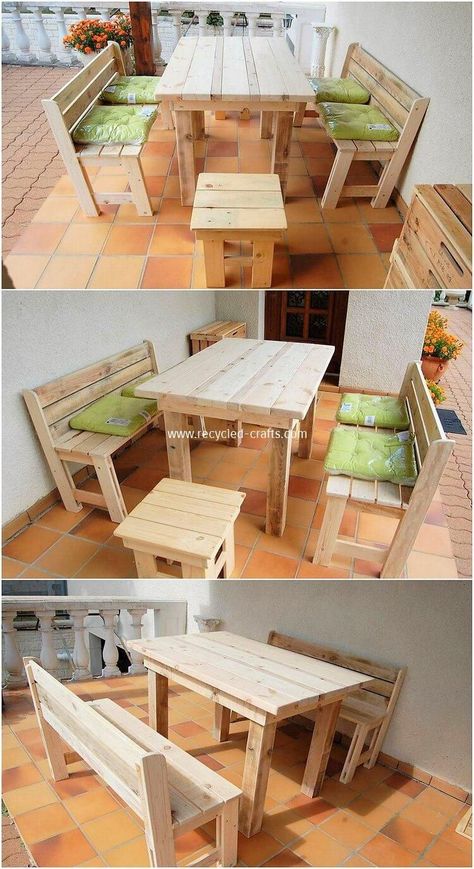 Pallet Furniture Plans, Wood Crafting Tools, Recycled Pallets, Wood Pallet Projects, Living Room Sets Furniture, Woodworking Bench, Pallet Ideas, Diy Pallet Projects, Pallet Wood