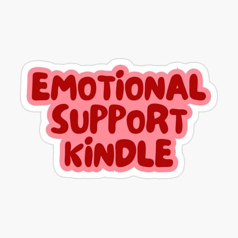 Bookish Stickers Aesthetic, Emotional Support Kindle Sticker, Kindle Stickers Printable, Emotional Support Kindle, Kindle Skin, Kindle Aesthetic, Reading Boards, Digital Stickers Goodnotes, Mental Support