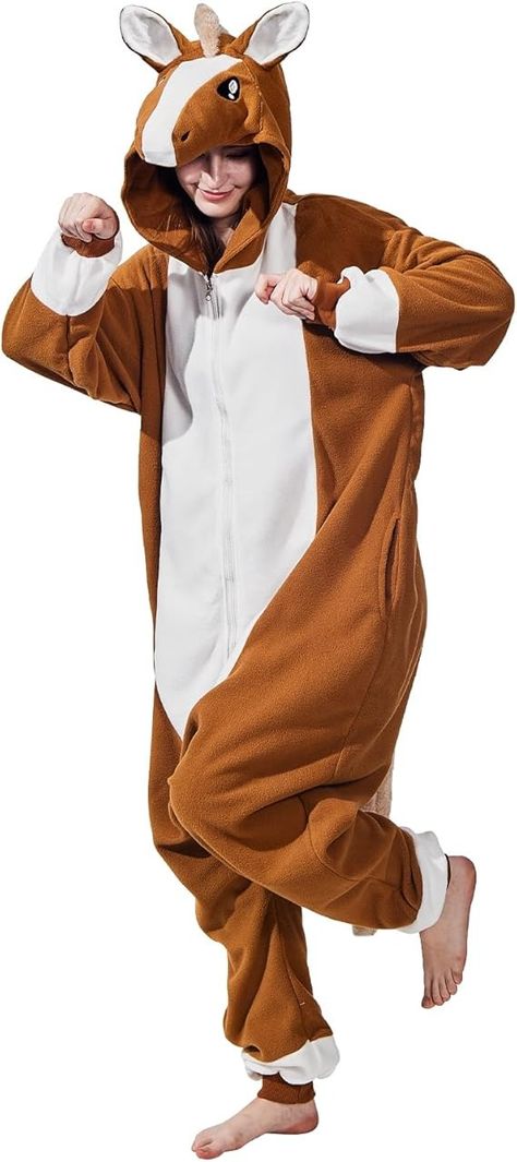 Amazon.com: AMAMHAHAVA Adult Horse Costume, Animal Horse Onesie Pajamas Halloween Cosplay One-Piece Cozy and Fun Loungewear : Clothing, Shoes & Jewelry Horse Onesie, Horse Costume, Horse Costumes, Onesie Pajamas, One Piece Pajamas, Halloween Cosplay, Shoes Jewelry, Onesies, Halloween Costumes