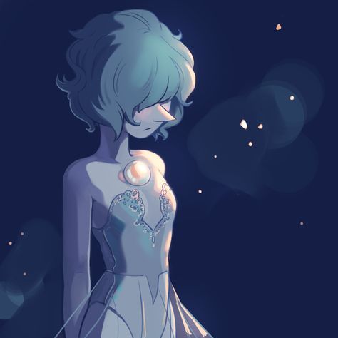 best art of blue pearl i've ever seen Blue Pearl, Steven Universe, Universe, Anime, Blue, White