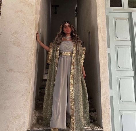 Ramadan Style Fashion, Ramdan Outfits Ideas, Galabia Dress Arabic, Dara3a Ramadan, Ramdan Style Fashion, Arabic Dress Modern Beautiful, Ramadan Jalabiya, Ramadan Outfits, Ramadan Clothes