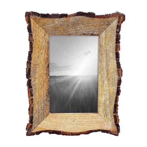 Millwood Pines Farnsworth Live Edge Picture Frame | Wayfair Live Edge Trim, Stump Ideas, Pic Frame, Wood Pictures, Clip Picture Frame, Unique Picture Frames, Garden Rustic, Wholesale Home Decor, Picture Frame Sets