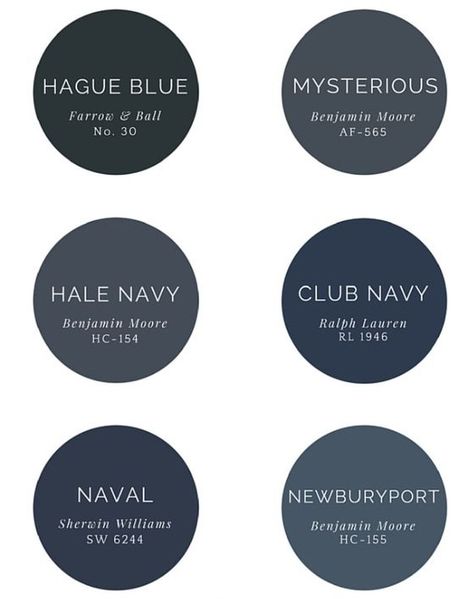 In today’s post, we are going to share with you a few of our favorite dark paint colors and a great resource, to help you make the selection process easier. Dark Blue Paint Color, Navy Blue Paint Colors, Navy Blue Paint, Blue Gray Paint Colors, Dark Blue Paint, Navy Paint, Dark Paint Colors, Blue Gray Paint, Hale Navy