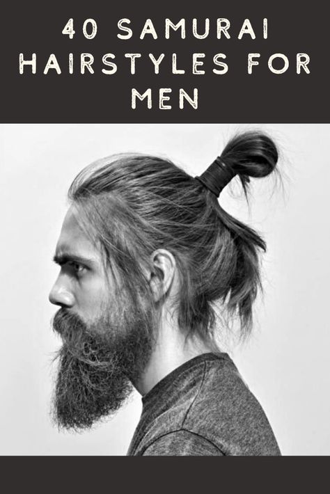 Acquire a warrior-like esque with a hairstyle dating all the way back to 794 A.D. Sure, it’s a long time ago however the truth is, Samurai were quite fashion-forward.Chances are when you think or even see the samurai top knot today, most likely you’re going to think of things like the man bun, or its newly formed buzz words like the bro bun or hipster bun. #nextluxury #hairstylesformen #menshairstyles #menshaircut Top Knot Men Undercut, Samurai Bun Men, Samurai Top Knot, Hair Stick Men, Samurai Hairstyle Men, Top Knot Bun How To, Men Long Hair Bun, Long Hair Receding Hairline, Samurai Hairstyle