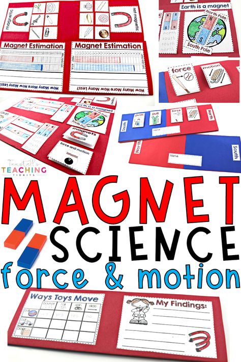 Magnet Lessons, Magnet Science, Grade 2 Science, Magnet Activities, Magnets Science, 1st Grade Science, Science Notebook, 8th Grade Science, Interactive Science