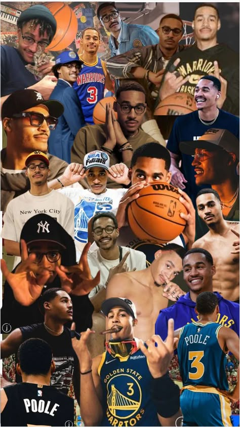 Jordan Poole Collage Wallpaper, Jordan Poole Wallpaper, Boyfriend 21st Birthday, Best Nba Players, Nba Stephen Curry, Fireworks Pictures, Jordan Poole, Nba Basketball Art, Ball Aesthetic