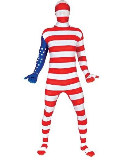 You could always order the "Green Man" suit in the color of your team... | How To Host An Amazing Olympics Party Full Body Jumpsuit, Men's Costumes, Halloween Office, Olympic Party, Usa Party, Full Body Costumes, Blue Costumes, Funny 4th Of July, Black Halloween Dress