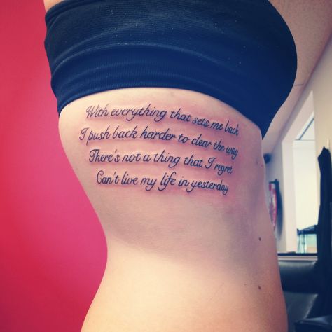 My other rib tattoo  adtr lyrics Adtr Tattoo, Adtr Lyrics, Black Hair Short Cuts, Lyric Tattoos, Body Is A Temple, Rib Tattoo, Tattoo Design Drawings, Tattoos And Piercings, Tattoo Quotes