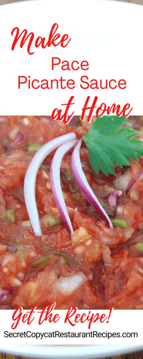 Pace Salsa Recipe, Pace Picante Sauce Recipe, Picante Sauce Recipe, Hot Salsa Recipes, Best Salsa Recipe, Picante Sauce, Hot Salsa, Mexican Food Recipes Easy, Homemade Salsa