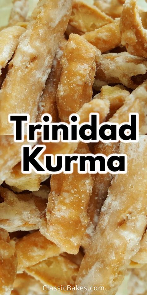 Trinidad Kurma Recipe, Indian Candy, Trini Recipes, Cultural Foods, Trinidadian Recipes, Caribbean Foods, Kurma Recipe, Yogurt Bread, Trinidad Recipes