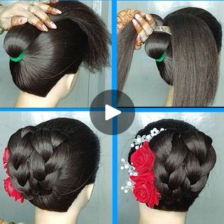 758K views · 12K reactions | Beautiful Juda Hairstyle / very Easy Braid Hairstyles For daily use / everyday hairstyles for medium hair | Beautiful Braid Bun Hairstyles 🌺😍💖🤩 | By Monika | Facebook Everyday Hairstyles For Medium Hair, Hairstyles For Daily, Braid Bun Hairstyles, Easy Braid Hairstyles, Juda Hairstyle, Braid Bun, Braided Bun Hairstyles, Hairstyles For Medium Hair, Beautiful Braids