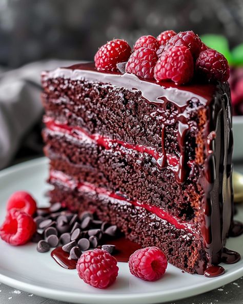 Decadent Chocolate Raspberry Cake: A Sweet Symphony If you’re looking for the perfect blend of rich chocolate and vibrant raspberry flavors, this Chocolate Decadence Cake is your answer. Whether it’s ... Read more Raspberry Chocolate Cake, Raspberry Layer Cake, Chocolate Decadence, Cake Raspberry, Bolo Red Velvet, Chocolate Raspberry Cake, Raspberry Cake, Decadent Chocolate, Chocolate Raspberry