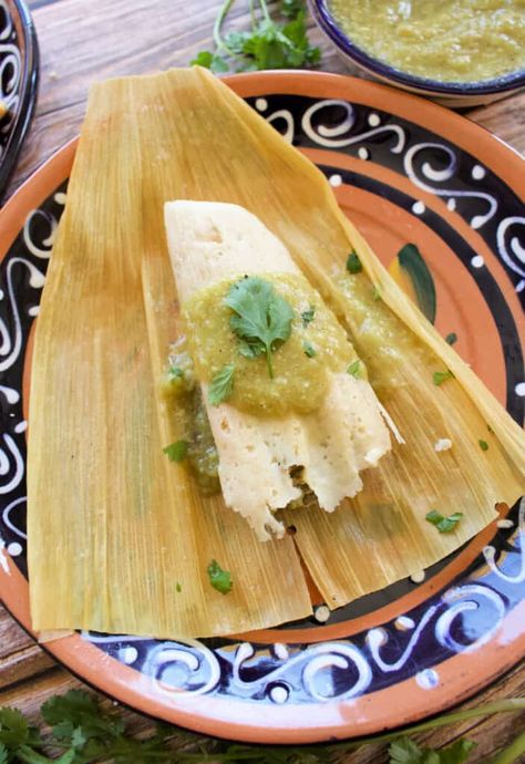 Green Pork Tamales are simply amazing. Made with tender, shredded pork in a savory tomatillo sauce and wrapped in corn husks. Serve with plenty of salsa verde. Mexican recipes by Mama Maggie’s Kitchen Easy Tamales Recipe, Tamale Sauce, Tamales Recipe Pork, Chili Verde Pork, Corn Tamales, Green Chili Pork, Mexican Favorites, Green Chili Sauce, Mexican Salsa Recipes