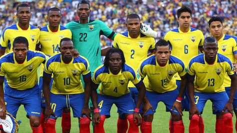 Ecuador pose for a team photo Ecuador Football Team, World Cup Teams, Fan Picture, National Football Teams, Team Photos, Fifa World Cup, Lionel Messi, Football Team, Ecuador