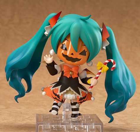 Nendoroid Hatsune Miku: Halloween Ver. Hatsune Miku Halloween, Halloween Miku, Miku Halloween, Kingdom Hearts Figures, Splatoon Figures, Final Fantasy Figures, Miku Nendoroid, Animal Crossing Plush, Anime Figurine