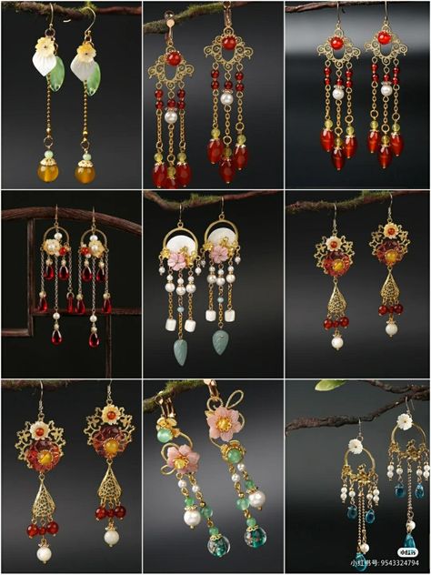 Qing Dynasty Jewelry, Kingfisher Jewelry, Chinese Accessories, Art Supplies Storage, Chinese Hair Accessories, Chinese Jewelry, Asian Jewelry, Chinese Art Girl, China Jewelry