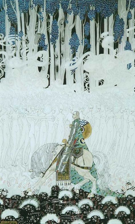 Turn of the century(ca 1900-1920) KAY NIELSEN Illustrations. - Imgur Kay Nielsen, Fairytale Illustration, Arte Inspo, Fairytale Art, Art Plastique, A Horse, Olaf, Book Illustration, Vintage Illustration