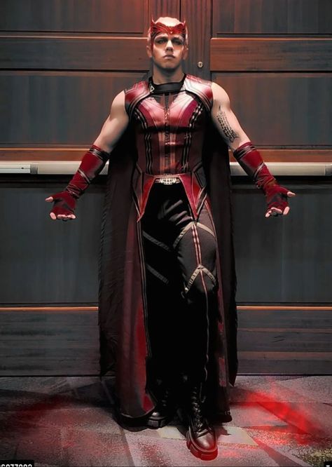 Halloween Costumes Wanda, Warlock Outfit, Scarlet Witch Halloween, Gay Halloween Costumes, Marvel Halloween Costumes, Gay Costume, Scarlet Witch Costume, Scary Halloween Costumes, Halloween Men