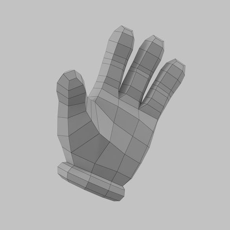 Cartoon Glove Hands Low Poly 4 fingers modèle 3D $8 - .fbx .obj .blend .c4d - Free3D Finger Cartoon, Face Topology, Cartoon Gloves, 4 Fingers, 3d Things, Low Poly Character, 3d Hand, Blender Tutorial, Low Poly Art