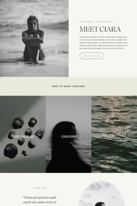 Website Design Inspiration Aesthetic, About Me Website Design Ideas, Asthetic Web Design, About Me Web Design, Ethereal Website Design, Branding Design Website, Brand Design Website, Website Inspo Aesthetic, Calm Website Design