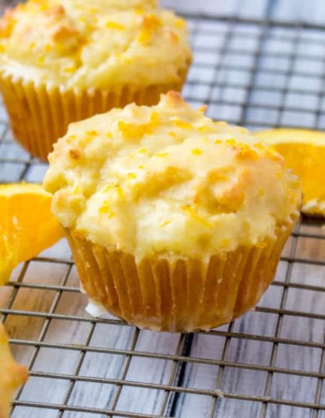 Want the perfect morning breakfast? These Glazed Orange Muffins are quick, easy and tasty, a morning treat the whole family will enjoy. Side Items, Orange Muffins, Muffin Tin Recipes, Perfect Morning, Muffin Recipe, Crumpets, Recipes Breakfast, Köstliche Desserts, Orange Recipes