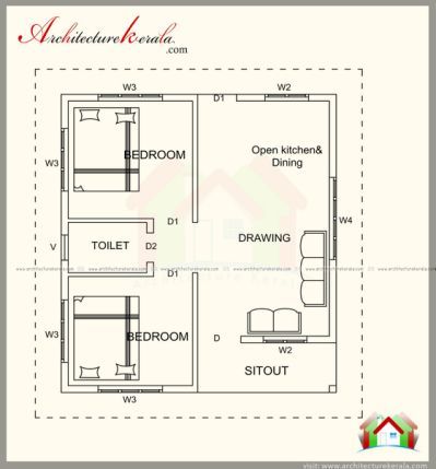 Delectable 70+ 500 Sq Feet Apartment 500 Sq Ft House, Home Gym Design Garage, 2 Bedroom House Plans, A Frame House Plans, Apartment Floor Plan, Duplex House Plans, Duplex House, A Frame House, House Drawing