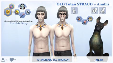 #FrankieDany original creation available in #theSIMS4 to download in #FrankieDany gallery EA (Origin) ⚱️ TutanSTRAUD is the egyptian ancestor of COUNT Vladislaus STRAUD IV (Maxis) vampire 😊 �🔎 Search by TAG: #TutanSTRAUD ••• for just Anubis search by name: Anubis Egyptian Hound ••• or search by visiting FrankieDany profile in TheSims4 gallery 👋 😃 🥰 👍 The Sims4, The Originals