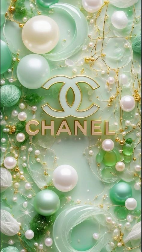 Chanel Phone Wallpaper, Iphone Wallpaper Luxury, Chanel Background, Chanel Wallpaper, Chanel Wallpapers, Pearl Wallpaper, Y2k Background, Jelly Wallpaper, Fashion Poster Design