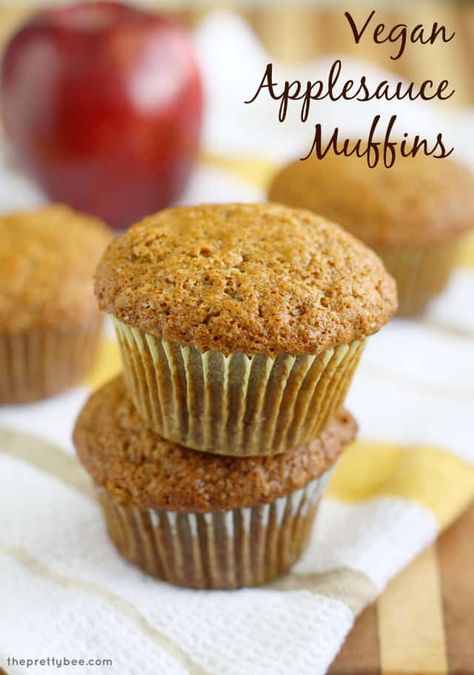 Recipes With Applesauce, Vegan Applesauce Muffins, Vegan Applesauce, Applesauce Muffin Recipe, Sweet Custard, Cream Salad, Salad Avocado, Applesauce Muffins, Apple Sauce Recipes