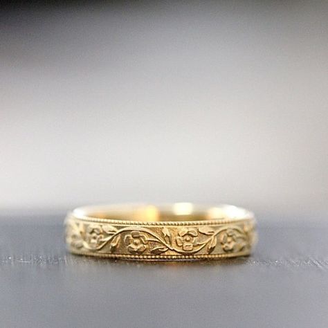 My Petunia wedding band is available in 14k yellow, rose, and white gold and can be made to order  with or without an additional gold lining. Want more information? I’m always happy to answer your questions here, on Etsy, through my website, or at downtothewiredesigns@gmail.com. Unique Gold Wedding Bands, Unique Gold Wedding Rings, Nature Wedding Band, Flower Wedding Band, Vintage Style Wedding Rings, Floral Wedding Bands, Wedding Ring Shapes, Gold Wedding Bands Women, 14k Gold Wedding Band