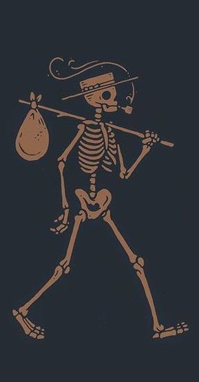 traveling skeleton with a hat, pipe, and bindle Arte Doodle, Skeleton Drawings, Skeleton Tattoos, Skeleton Art, A Skeleton, Next Tattoo, Arte Inspo, Skull And Bones, Skull Art