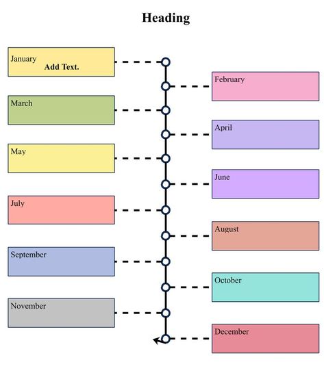 Monthly Timeline Graphic Organizer Aesthetic Graphic Organizer, Graphic Organizer Design, Graphic Organizer Ideas, Cause And Effect Graphic Organizer, Autobiography Template, Graphic Organizers Templates, Timeline Graphic, Main Idea Graphic Organizer, Organizer Aesthetic