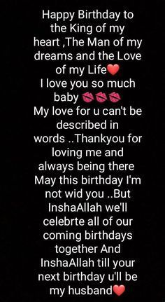 Happy Birthday Fiance For Him Quotes, Fiance Birthday Quotes For Him, Happy Birthday Fiance For Him, Fiance Birthday Ideas For Him, Birthday Love Quotes, Love Quotes Happy, Happy Birthday Jaan, Quotes For Girlfriend, Birthday Quotes Bff