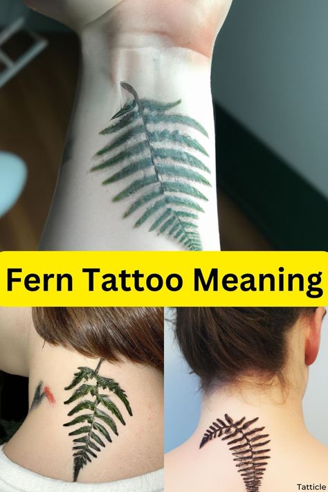 Fern Tattoos Meaning Of Fern Tattoo, Fern Tattoo Meaning, Fern Tattoos For Women, Fern Plant Tattoo, Fern Symbolism, Fern Back Tattoo, Fern Meaning, Plant Tattoos For Women, Leaf Tattoo Meaning