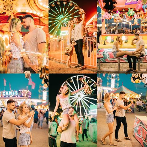 Clark county fair, county fair, Oregon fair, Ferris wheel, amusement park, engagement session, esession, couples photos, fun engagement session at the fair, fair, night photos, darts, festival, summer festival, state fair, carousel, carousels, roller coaster, games Amusement Park Prenup, State Fair Engagement Photos, Engagement Photos Fair, County Fair Engagement Photos, Fair Maternity Pictures, Carnival Engagement Photos, Fair Couples Photoshoot, State Fair Photoshoot, Fair Senior Pictures