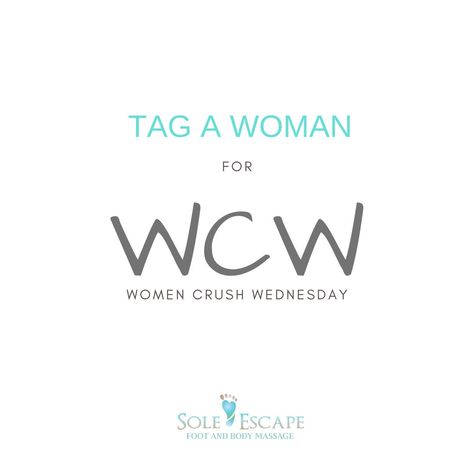 Tag a Woman for Woman Crush Wednesday   $32 One Hour Foot Massage (Value $39)  or  $62 One Hour Swedish (Value $79)  Valid only October 30, 2019 (Not to be combined with other offers, chair massages or 110 min Combo) MUST MENTION OFFER WHEN BOOKING  Book Online at soleescape.com or Call (561) 247-7665 #WomenCrushWednesday #WCW #ComeEscapeWithUs #FootandBodyMassage #LakeWorth #Wellington #Florida #BestMassages #Massage #FullBodyMassage #FootMassage Woman Crush Wednesday, Wcw Woman Crush Wednesday, Full Body Massage, Foot Massage, Asoebi Styles, Infiniti Logo, Body Massage, Woman Crush, Massage