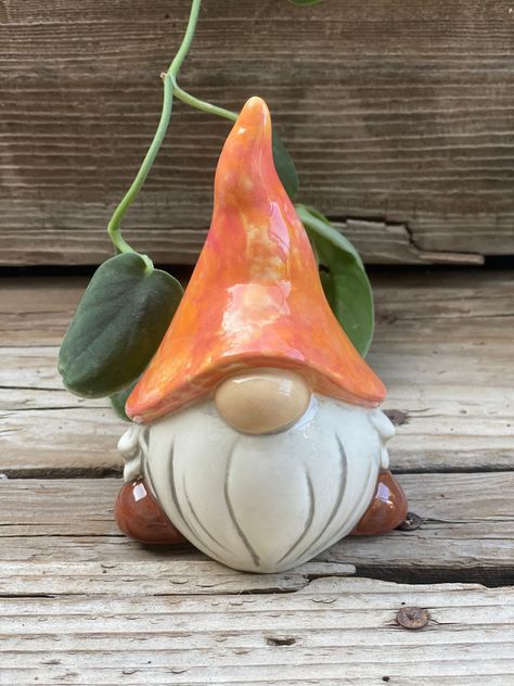 Excited to share the latest addition to my #etsy shop: Hand Painted Ceramic Gnome https://etsy.me/3MmgUWz #housewarming #springtime #statue #fairytale #decoration #garden #gnome Ceramic Painted Knomes, Ceramic Gnomes Ideas, Painted Gnomes Ceramics, Pottery Gnomes Ceramics, Ceramic Gnome Painting Ideas, Pottery Gnomes, Ceramic Gnomes, Gnome Ceramic, Clay Garden